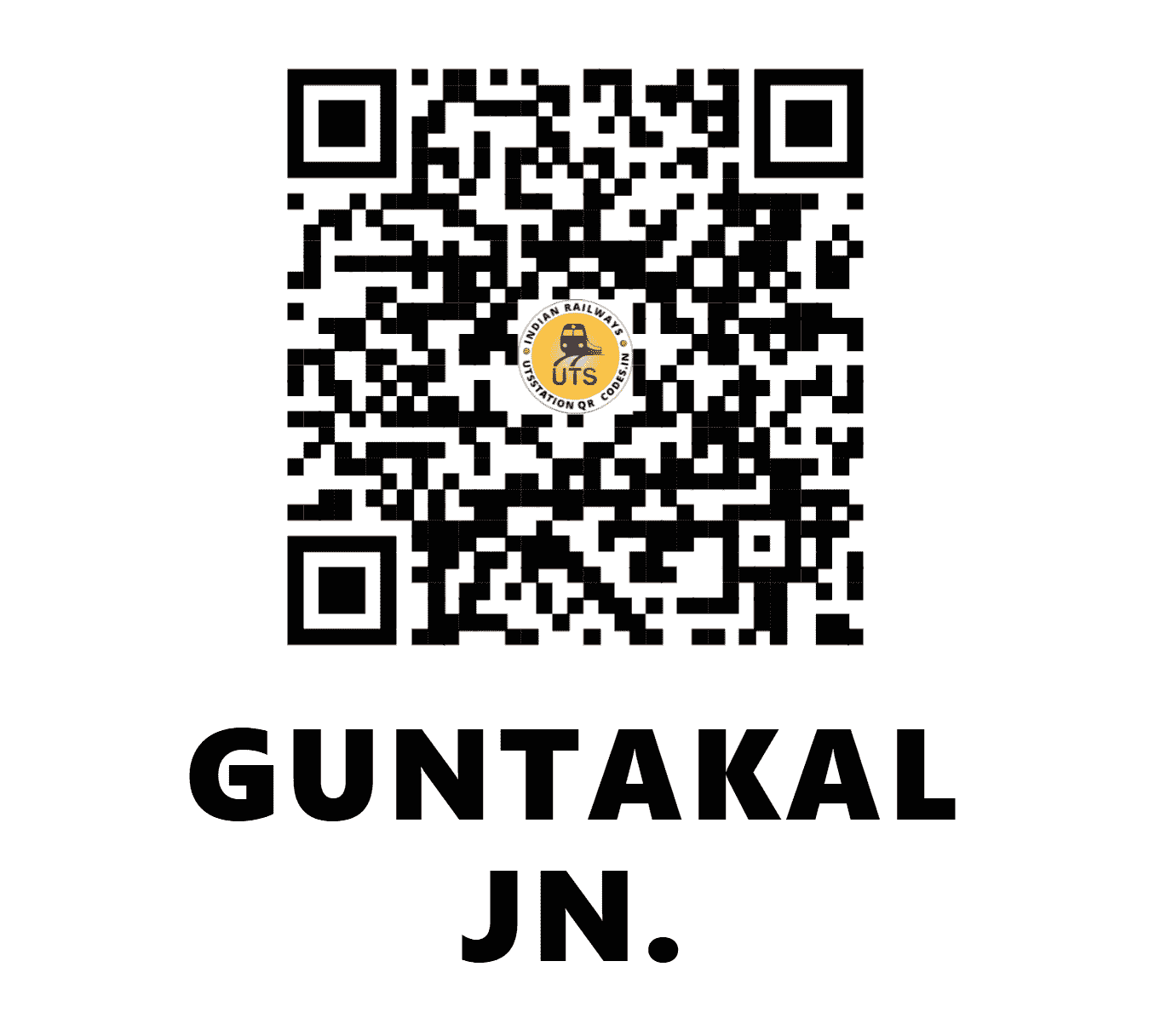 UTS QR Code for GUNTAKAL JN. - GTL - SC (ANDHRA PRADESH)
